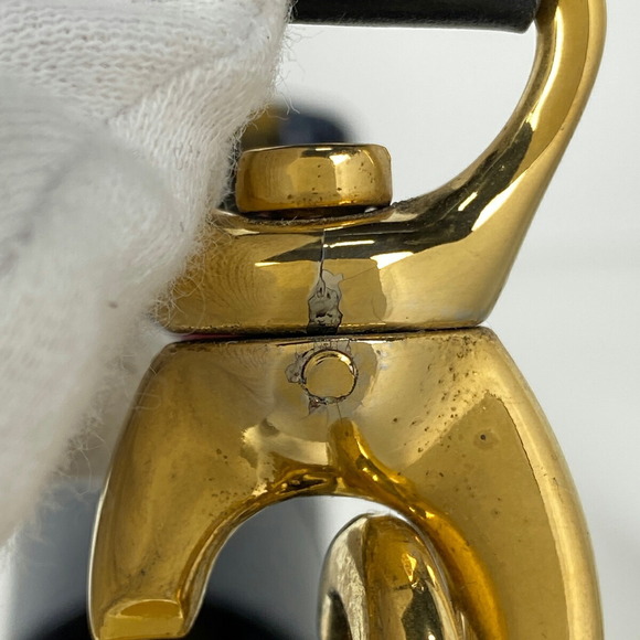 Celine Navy Leather Blue Bag Shoulder - Picture 5 of 7